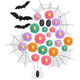 Floral Ghost Halloween Embroidery Design V2, Instant Download