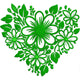 Floral Heart Bouquet Embroidery Design, Instant Download