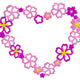 Floral Heart Outline Embroidery Design, Instant Download