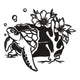Floral Sea Turtle Embroidery Design, Instant Download
