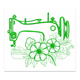 Floral Sewing Embroidery Design, Instant Download