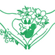 Floral Womb with Baby Silhouette Embroidery Design, Instant Download