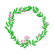 Floral Wreath Embroidery Design, Instant Download