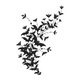 Flying Bats Botanical Embroidery Design, Halloween Pattern
