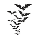 Flying Bats Halloween, Machine Embroidery Pattern, Instant Download