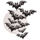 Flying Bats Halloween Embroidery Design, Instant Download