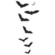 Flying Bats Halloween Embroidery Design, Spooky Bat Machine Embroidery Pattern, Instant Download