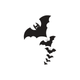 Flying Bats Trail Halloween Embroidery Design, Instant Download