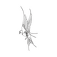 Flying Swallow Line Art Embroidery Design, Instant Download