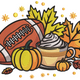 Football Pumpkin Latte Embroidery Design, Instant Download