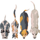 Four Dogs Top View Embroidery Design, Instant Download