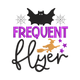 Frequent Flyer Halloween Embroidery Design, Instant Download