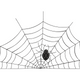 Full Spider Web with Center Spider Embroidery Design, Halloween Machine Embroidery Pattern, Instant Download