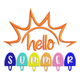 Fun Hello Summer Embroidery Design, Instant Download