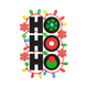 Fun Ho Ho Ho Christmas Embroidery Design, Instant Download