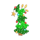 Fun and Whimsical Christmas Tree Embroidery Design, Instant Download