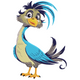 Funny Cartoon Bird Embroidery Design, Cute Kawaii Machine Embroidery Pattern, Instant Download