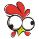 Funny Chicken Face Embroidery Design, Machine Embroidery Pattern, Instant Download