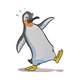 Funny Dancing Penguin Embroidery Design, Animal Machine Embroidery, Instant Download