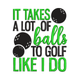 Funny Golf Quote Embroidery Design, Instant Download