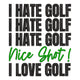 Funny Golf Quote Embroidery Design, Golf Typography, Instant Download