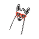 Funny Llama with Heart Glasses Embroidery Design, Instant Download