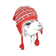 Funny Llama with Winter Hat Embroidery Design, Instant Download