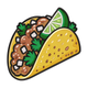 Fun Taco Embroidery Design, Food Lover Kitchen Machine Embroidery Pattern, Instant Download