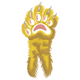 Furry Bear Paw Embroidery Design, Instant Download