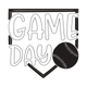 Game Day Baseball Embroidery Design, Instant Download