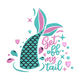 Get Off My Tail Mermaid Embroidery Design, Instant Download