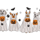 Ghost Dog Squad Halloween Embroidery Design, Dog Halloween Machine Embroidery Pattern, Instant Download