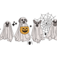 Ghost Dogs Halloween Embroidery Design, Dog Halloween Machine Embroidery Pattern, Instant Download