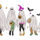Ghost Family Halloween Embroidery Design, Instant Download
