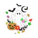 Ghost Pumpkin Halloween Embroidery Design, Instant Download