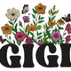Gigi Floral Embroidery Design, Wildflower Grandma Gift Pattern