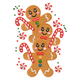 Gingerbread Trio Embroidery Design, Instant Download