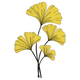 Ginkgo Leaf Branch Embroidery Design, Instant Download