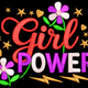 Girl Power Embroidery Design, Instant Download