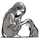 Girl and Cat Embroidery Design, Girl with Cat Machine Embroidery Pattern, Instant Download