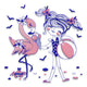 Girl with Flamingo Embroidery Design, Beach Scene Machine Embroidery Pattern, Instant Download