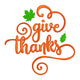 Give Thanks Embroidery Design, Thanksgiving Pattern, Instant Download