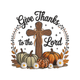 Give Thanks to the Lord Embroidery Design, Pattern