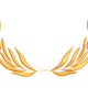 Gold Laurel Wreath Embroidery Design, Instant Download