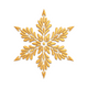 Golden Snowflake Embroidery Design, Instant Download