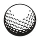 Golf Ball Embroidery Design, Instant Download
