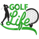 Golf Life Embroidery Design, Instant Download