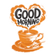 Good Morning Coffee Cup Embroidery Design, Kitchen Pattern, Instant Download