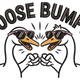 Goose Bumps Funny Goose Fist Bump Embroidery Design, Instant Download
