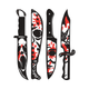 Gothic Floral Blades Embroidery Design, Instant Download